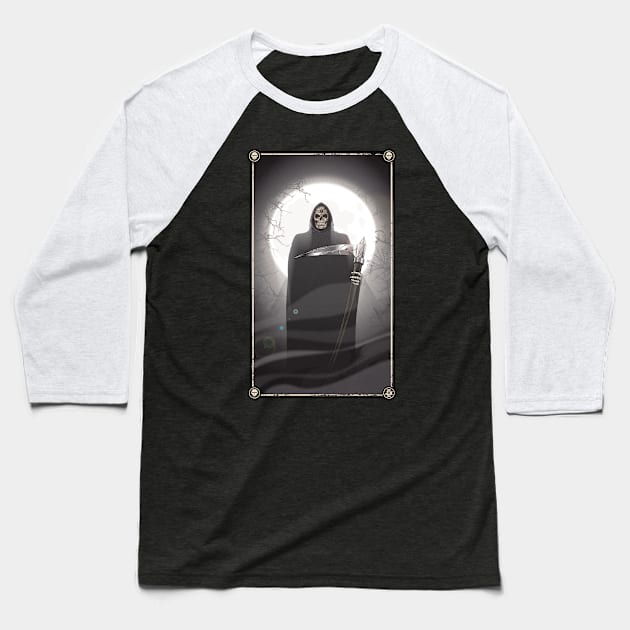 hejk81, Grim Reaper Baseball T-Shirt by HEJK81